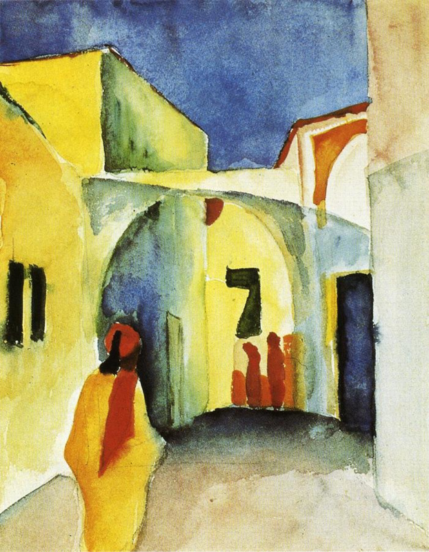Macke View of an alley