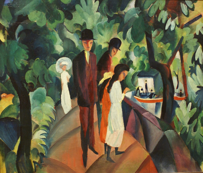 Macke Walkers on the bridge