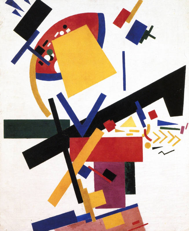 Malevich Ladies-color mass's in the 4th and 2nd dimensions