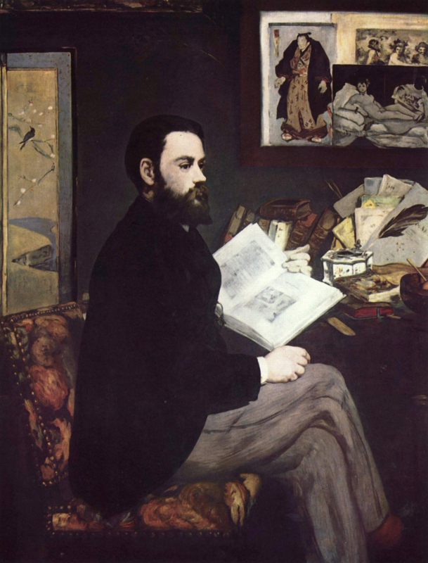 Manet Portrait of Emile Zola