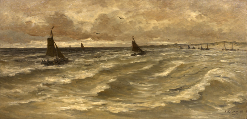 Mesdag In the surf 2