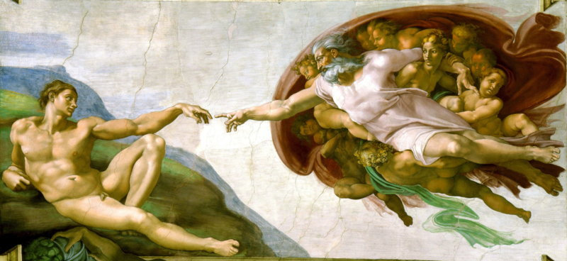 Michelangelo The creation of Adam