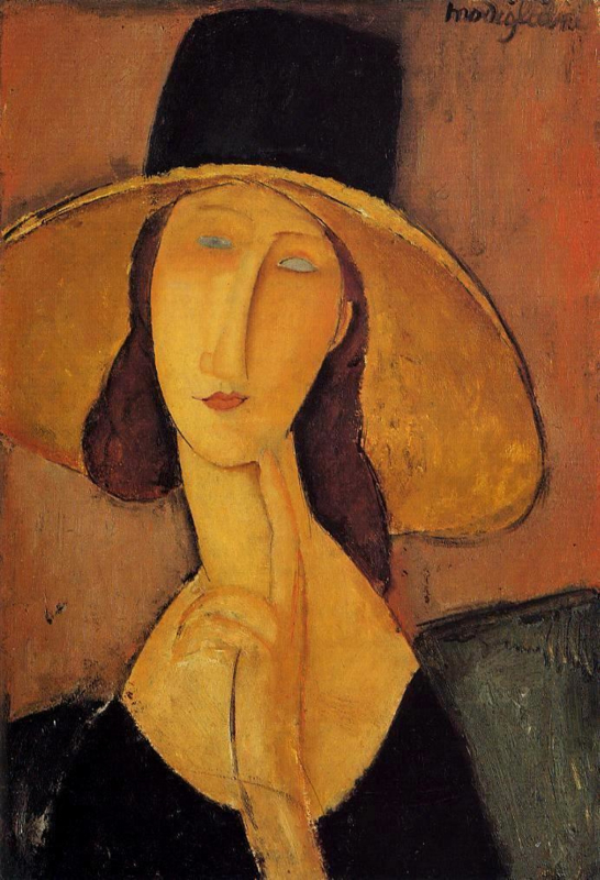 Modigliani Jeanne with big hat