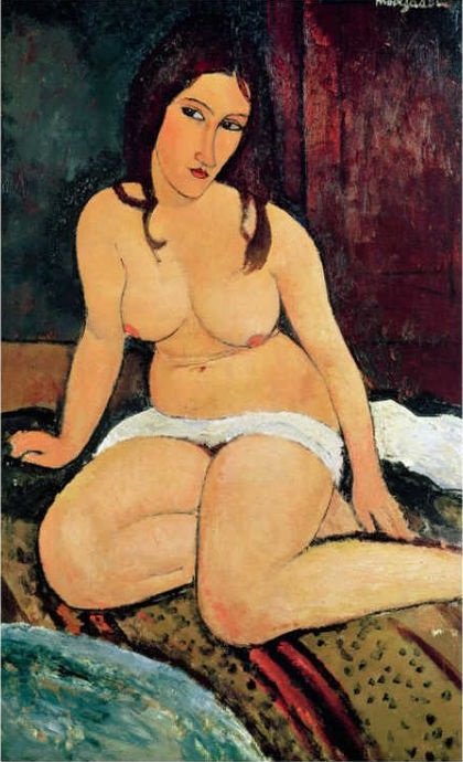 Modigliani Sitting nude