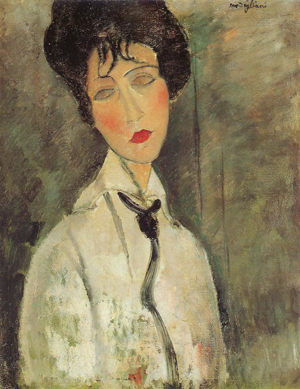 Modigliani Woman with black tie