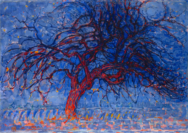 Mondriaan The red tree