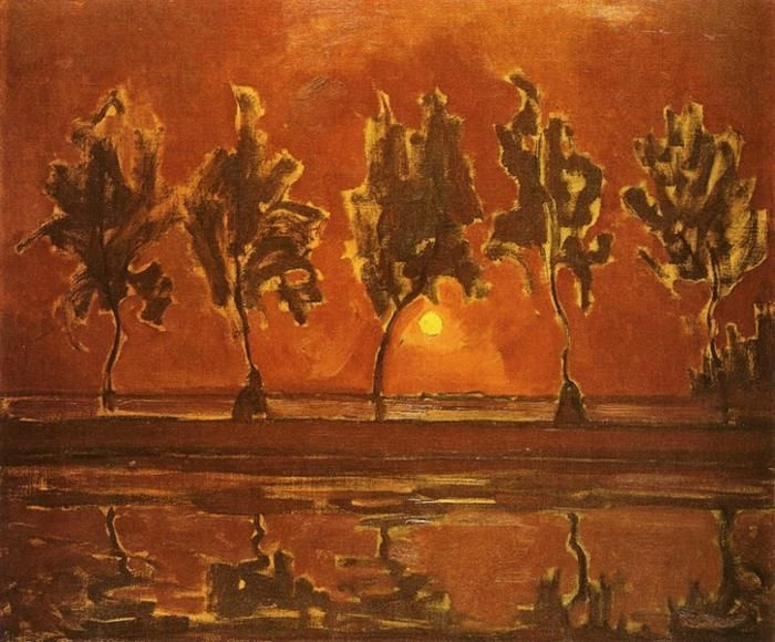 Mondriaan Trees at the Gein