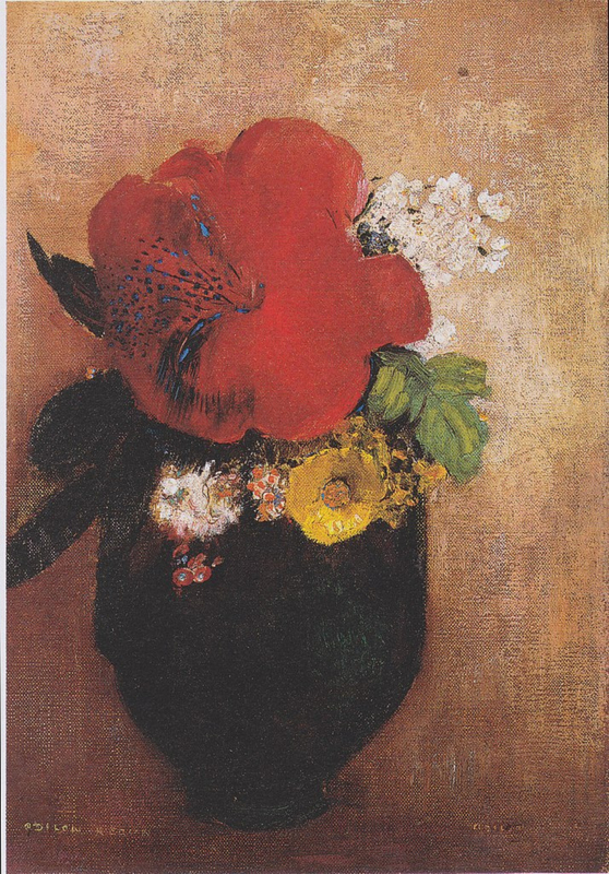 Redon The red poppy