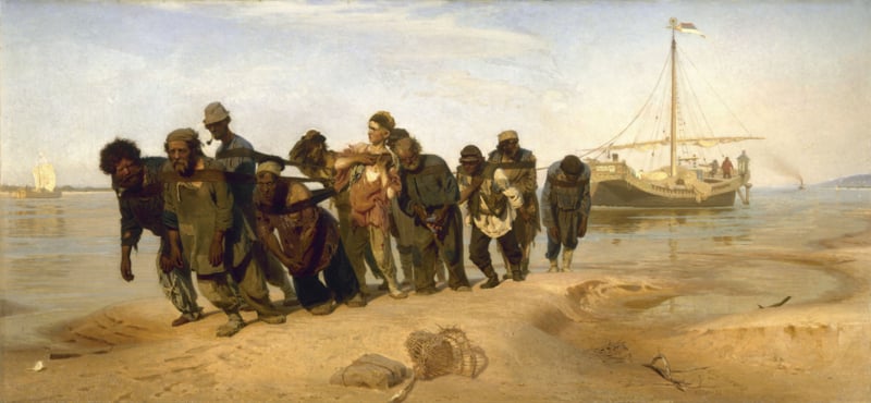 Repin Barge Haulers on the Volga