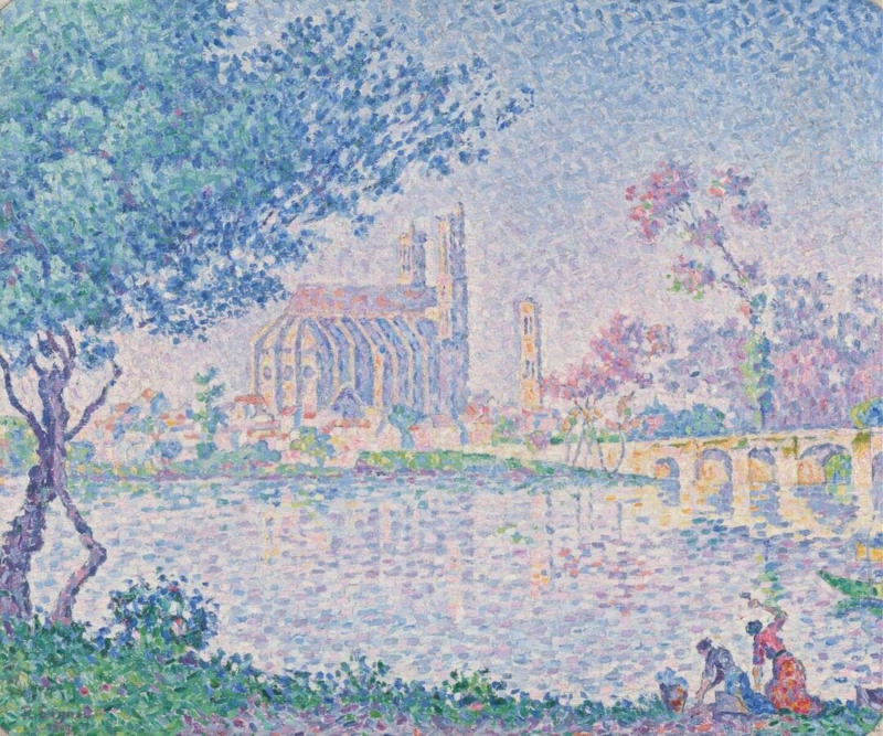 Signac The Seine at Mantes