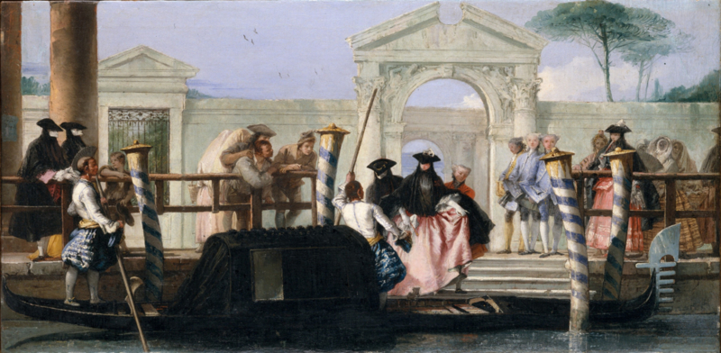 Tiepolo The departure of the gondola
