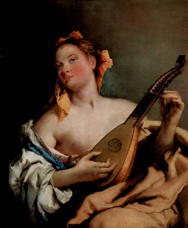 Tiepolo Woman with a mandolin