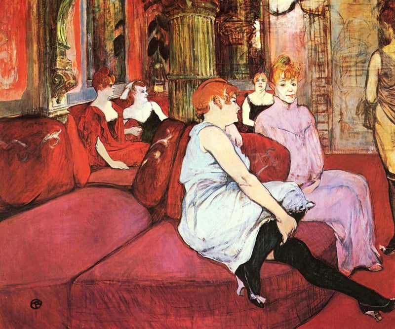 Toulouse-Lautrec Salon in the Rue des Moulins