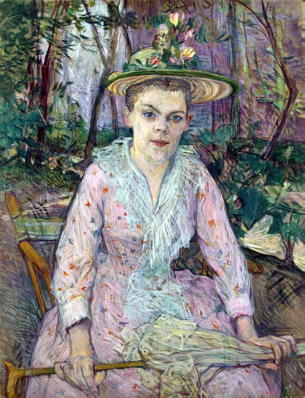 Toulouse-Lautrec Woman with an umbrella
