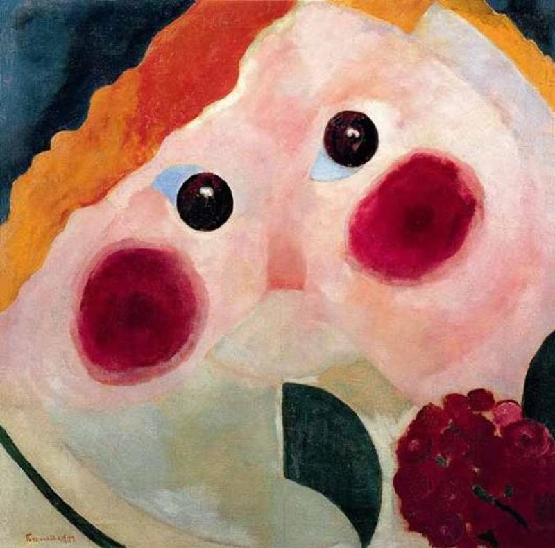 Van Doesburg Girl with Ranunculus
