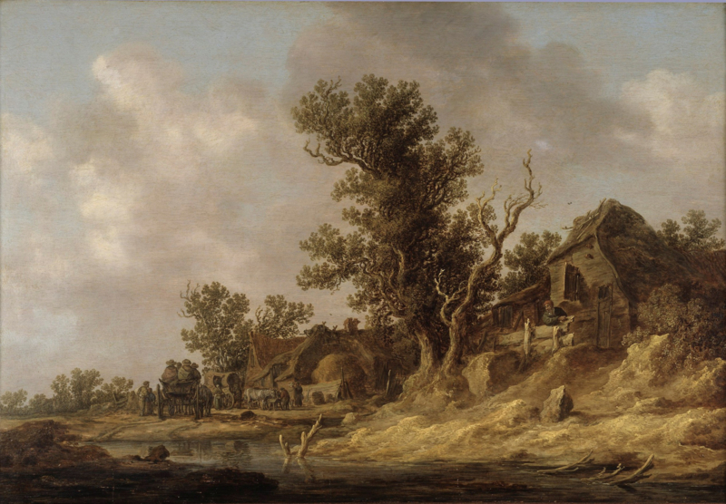 Van Goyen Resting at a tavern