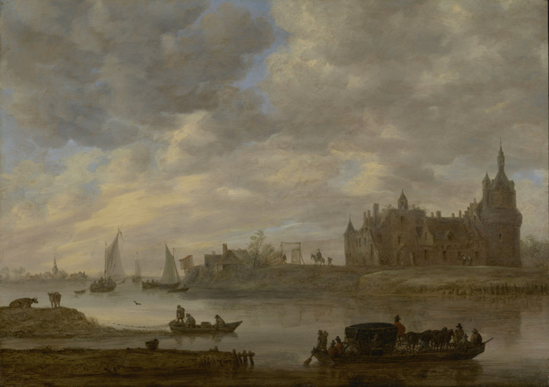 Van Goyen View of Wijk bij Duurstede with castle