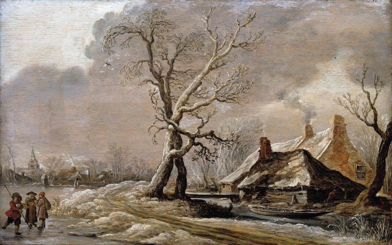 Van Goyen Winter on the river