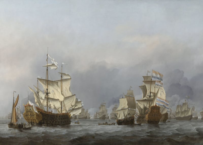 Van de Velde The surrender of the Royal Prince