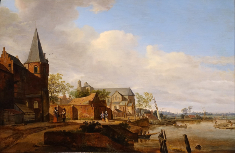 Van der Heyden View of Elten along the Rhine