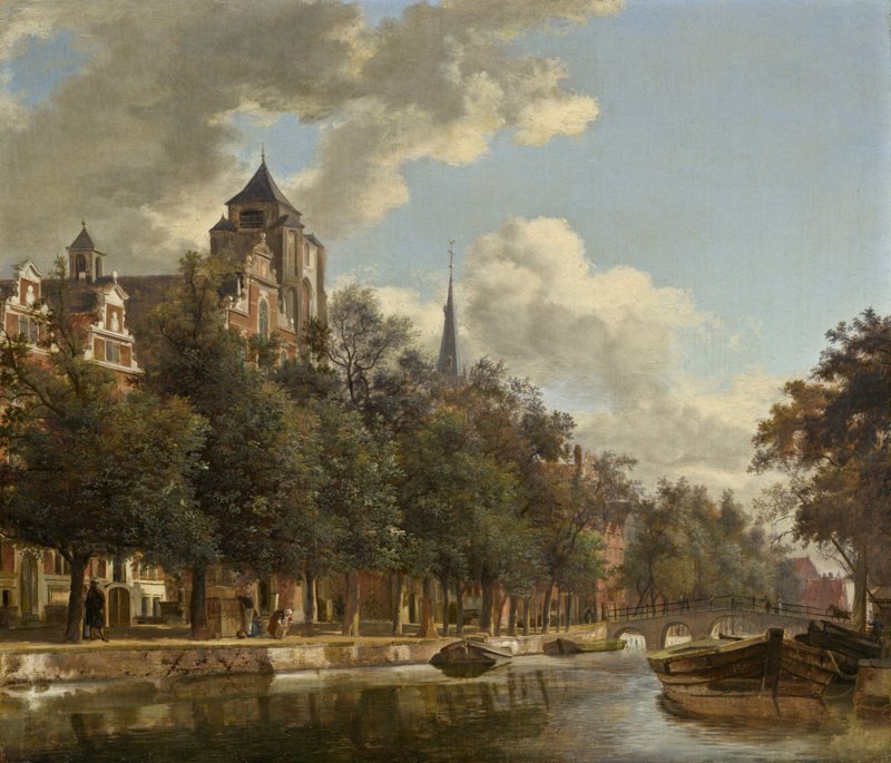 Van der Heyden View of a Dutch canal