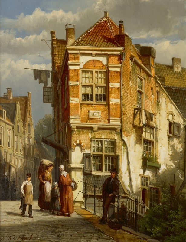 W. Koekkoek The Sharp Corner in Culemborg