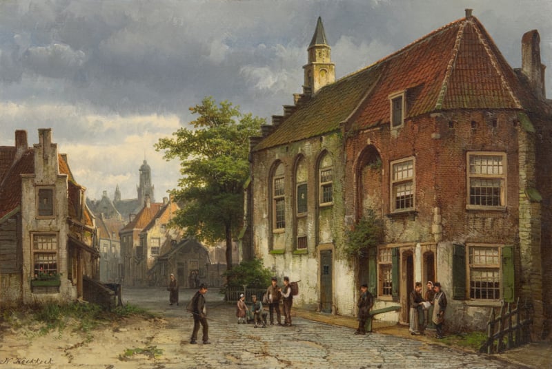 W. Koekkoek View of the St. Barbara Chapel in Den Bosch