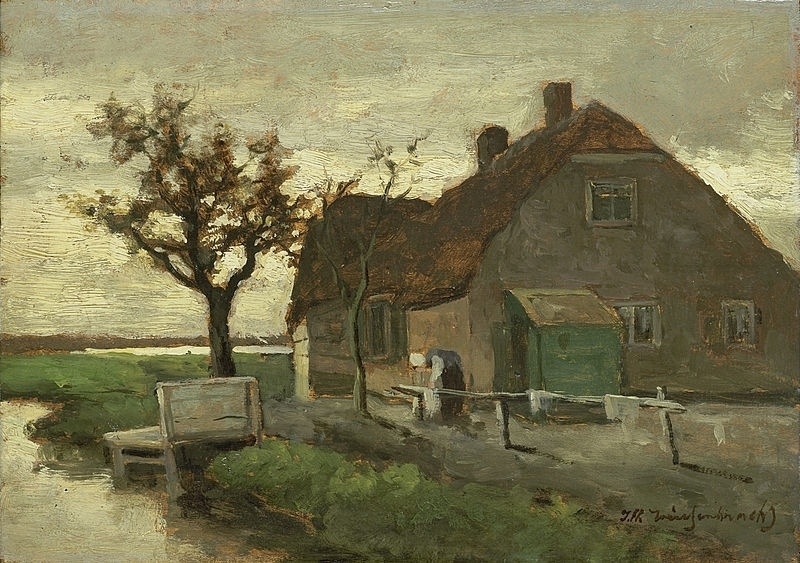 Weissenbruch Farmhouse on a canal