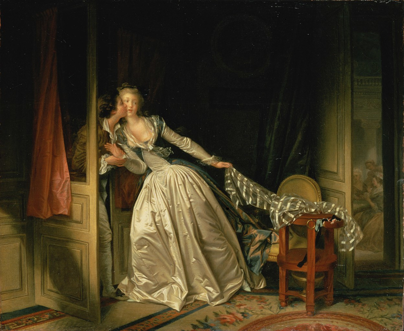 Fragonard The furtive kiss