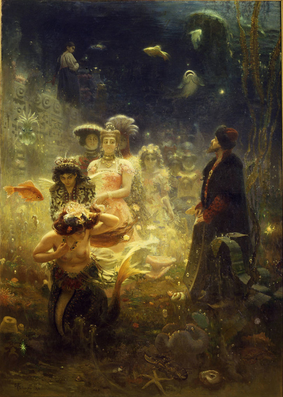 Repin Sadko in the underwater kingdom