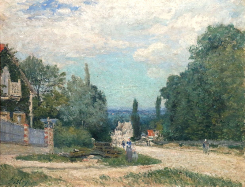 Sisley The road from Louveciennes