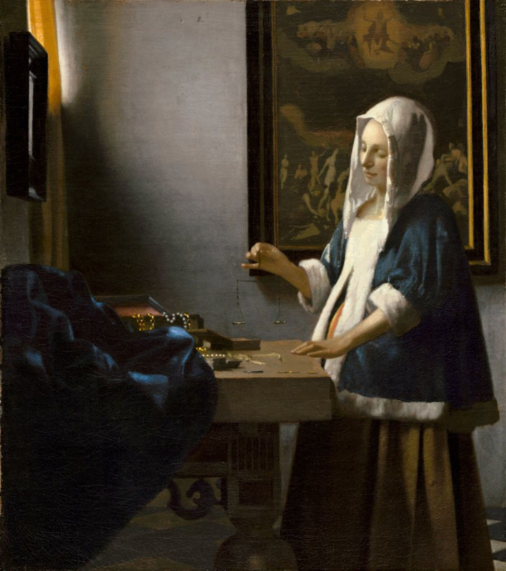 Vermeer Lady with a scale