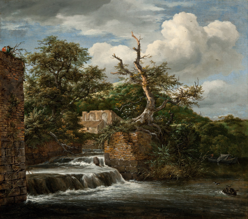 Van Ruisdael Landscape with a mill ruin