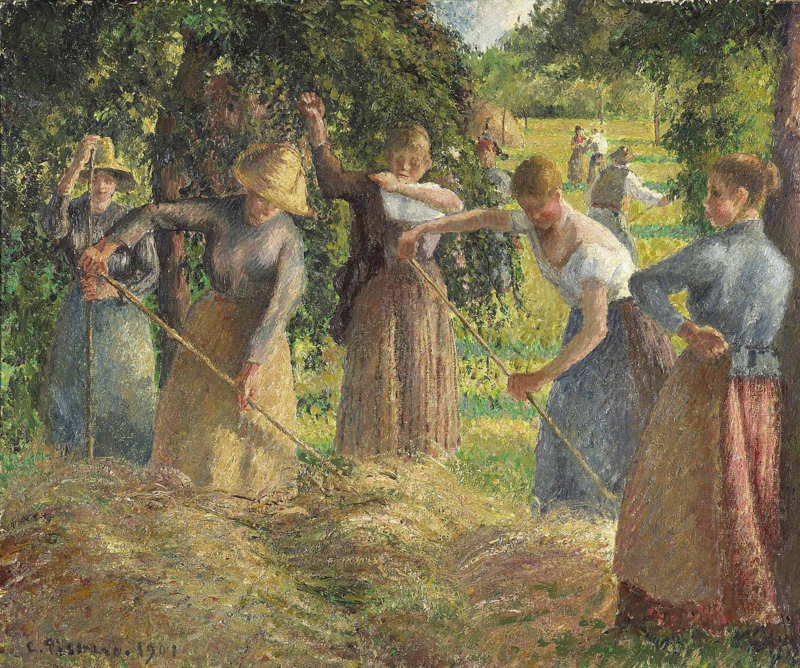 Pissarro Hay time in Eragny