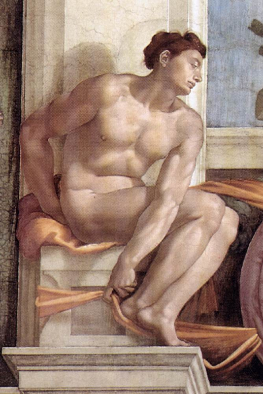 Michelangelo Ignudo (male nude)