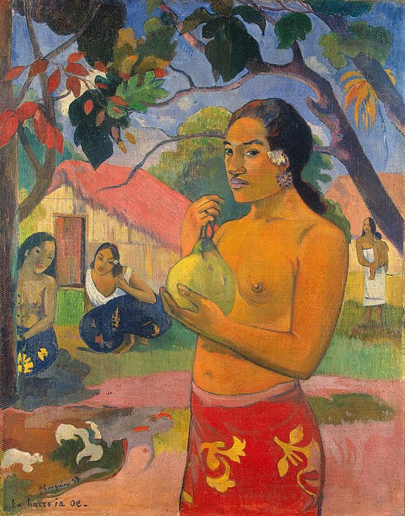 Gauguin Woman with fruit