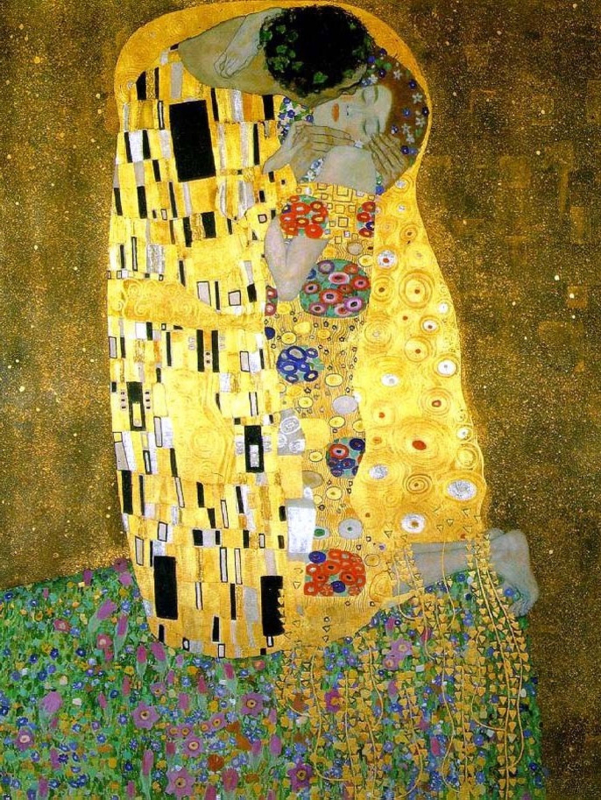 Klimt The kiss (cutout)