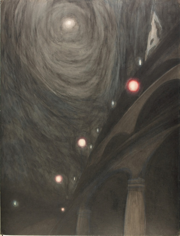 Spilliaert Moonlight and lights