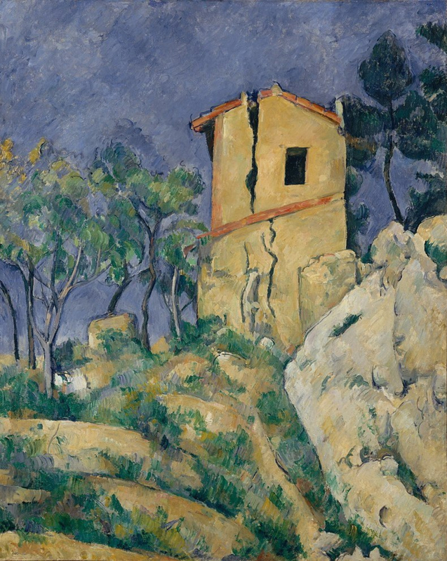 Cezanne The house with the cracked walls