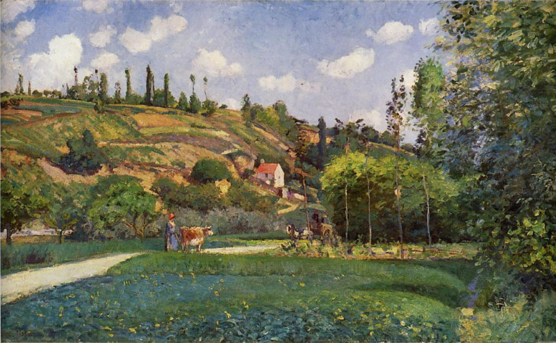 Pissarro A cowherd on the Route de Chou