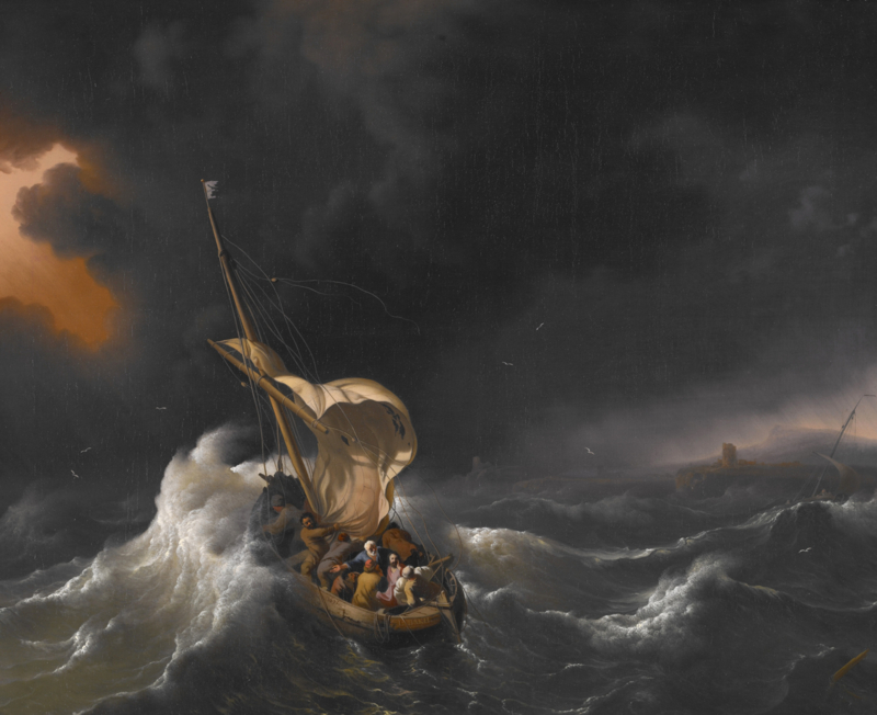Bakhuizen Christ in the storm on the Sea of Galilee