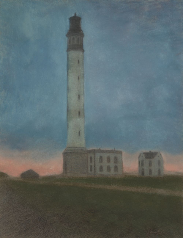 Spilliaert Ostend lighthouse at sunrise