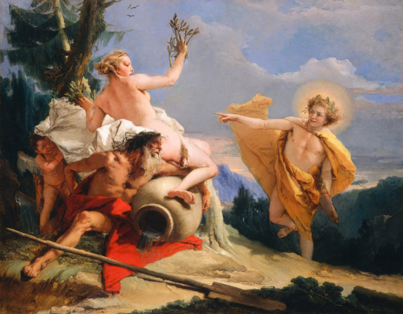Tiepolo Apollo pursues Daphne