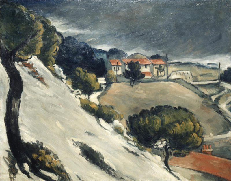 Cezanne Melting snow in l'Estaque
