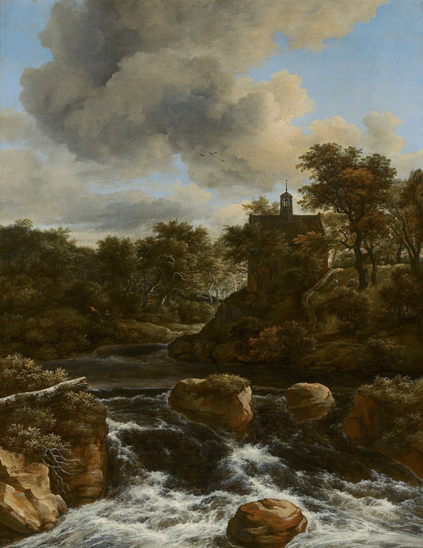 Van Ruisdael Chapel at a waterfall