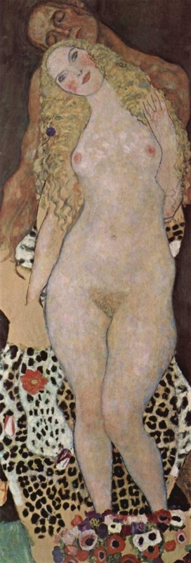 Klimt Adam and Eve