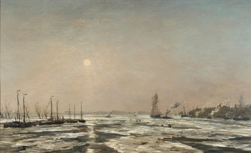 Mesdag River view with glaciation