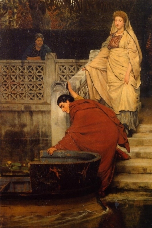 Alma-Tadema To the boat
