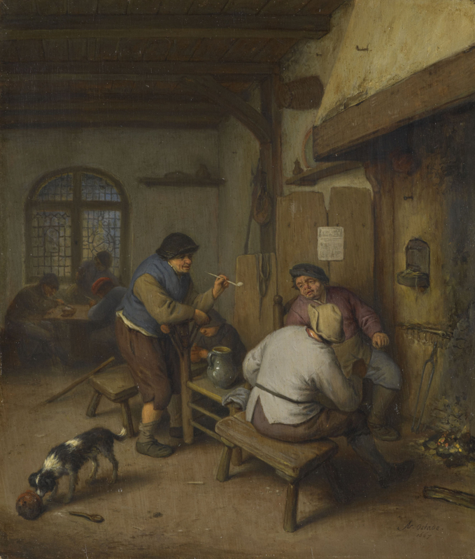 Van Ostade Three peasants at an inn
