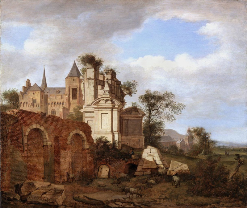 Van der Heyden Landscape with a Romanesque church